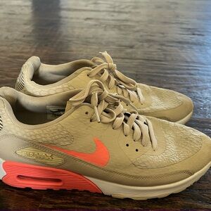 Nike Air Max Women's Sneakers - Beige and Coral
